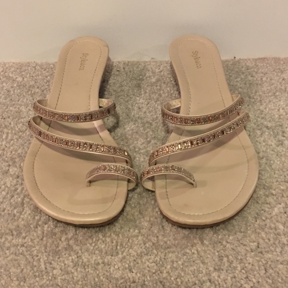 Style & Co Rose Gold Short Wedge Shoes